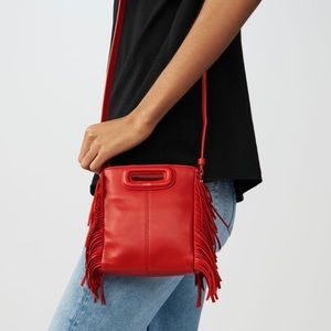 MAJE MMINILEATHER CHAIN BAG